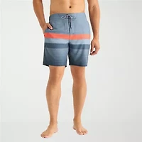 Free Country Seabreeze Stripe Mens Striped Swim Trunks