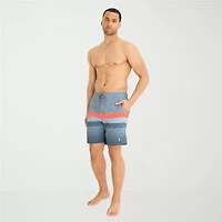 Free Country Seabreeze Stripe Mens Striped Swim Trunks
