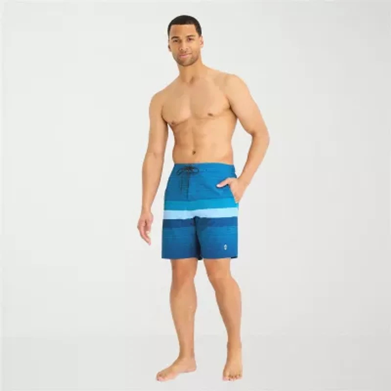 Free Country Seabreeze Stripe Mens Striped Swim Trunks