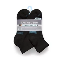 Van Heusen Mens 6 Pair Quarter Ankle Socks