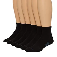 Van Heusen Mens 6 Pair Quarter Ankle Socks