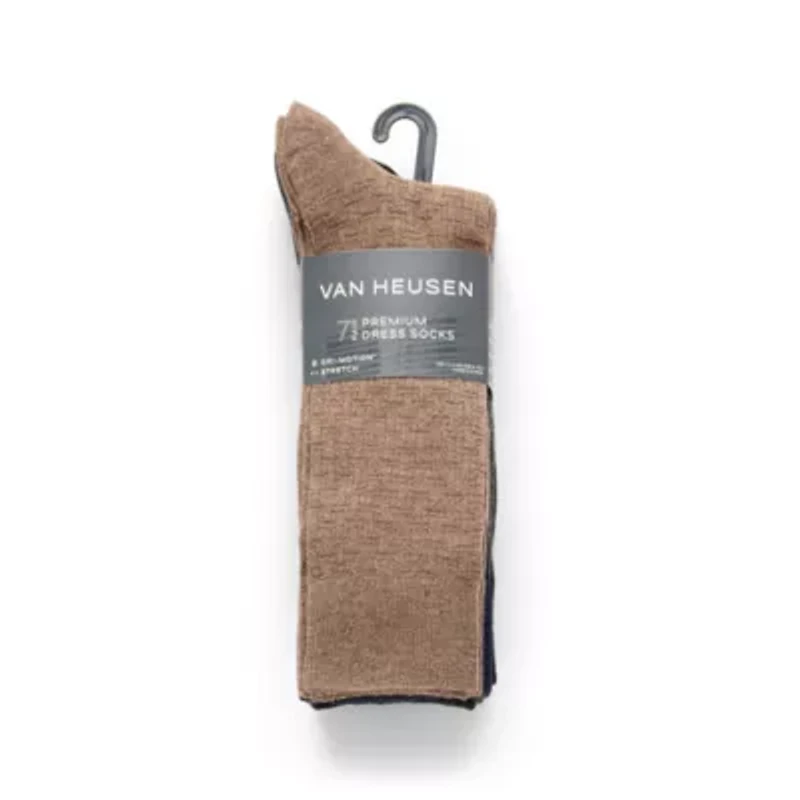 Van Heusen Mens 7 Pair Crew Socks