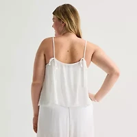 Forever 21 Womens Juniors Plus Scoop Neck Sleeveless Camisole