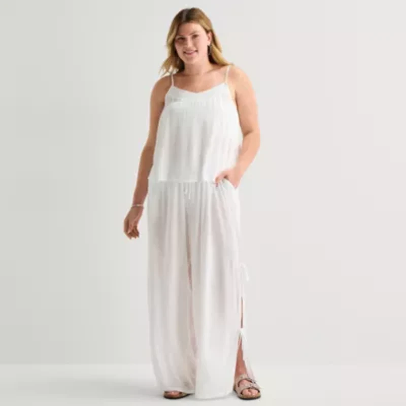 Forever 21 Womens Juniors Plus Scoop Neck Sleeveless Camisole