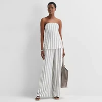 Worthington Womens Straight Neck Strapless Bandeau