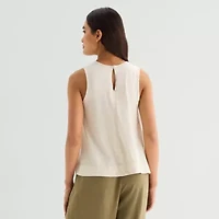 a.n.a Womens Crew Neck Sleeveless Tank Top