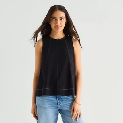 a.n.a Womens Crew Neck Sleeveless Tank Top
