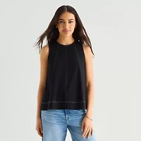 a.n.a Womens Crew Neck Sleeveless Tank Top