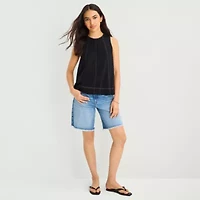 a.n.a Womens Crew Neck Sleeveless Tank Top