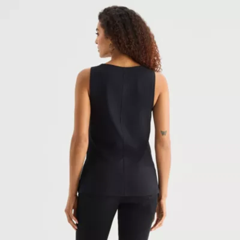 a.n.a Womens Round Neck Sleeveless Tank Top