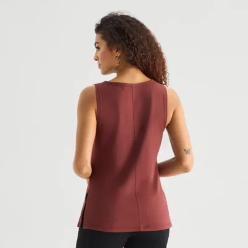 a.n.a Womens Round Neck Sleeveless Tank Top