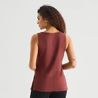 a.n.a Womens Round Neck Sleeveless Tank Top