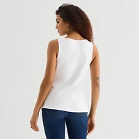 a.n.a Womens Round Neck Sleeveless Tank Top