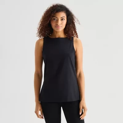 a.n.a Womens Round Neck Sleeveless Tank Top