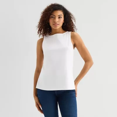 a.n.a Womens Round Neck Sleeveless Tank Top