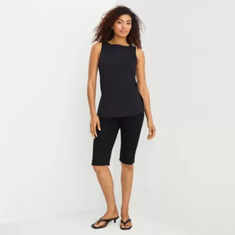 a.n.a Womens Round Neck Sleeveless Tank Top