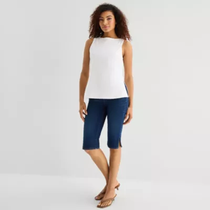 a.n.a Womens Round Neck Sleeveless Tank Top