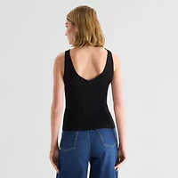 a.n.a Womens V Neck Sleeveless Pullover Sweater
