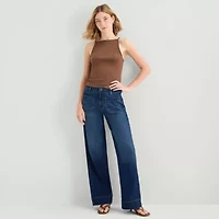 a.n.a Womens Square Neck Sleeveless Tank Top