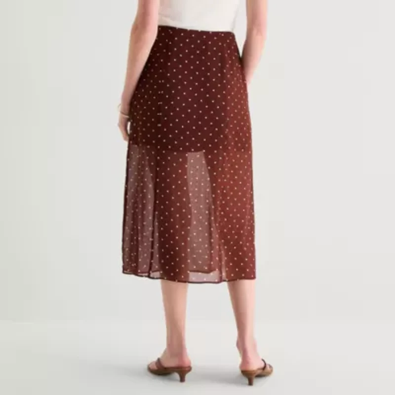 a.n.a Womens Plus Midi Pencil Skirt