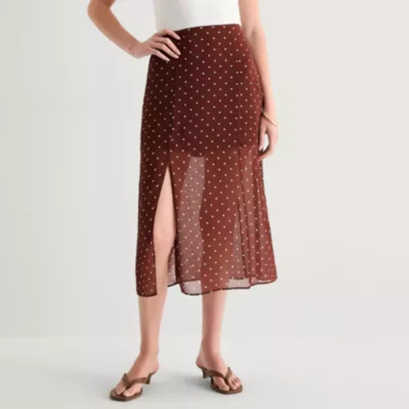 a.n.a Womens Plus Midi Pencil Skirt