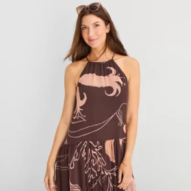 a.n.a Womens Sleeveless Maxi Dress