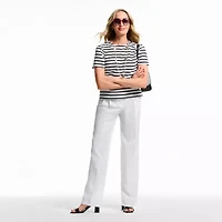 Liz Claiborne Womens Tall Crew Neck Short Sleeve T-Shirt