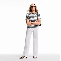 Liz Claiborne Womens Crew Neck Short Sleeve T-Shirt