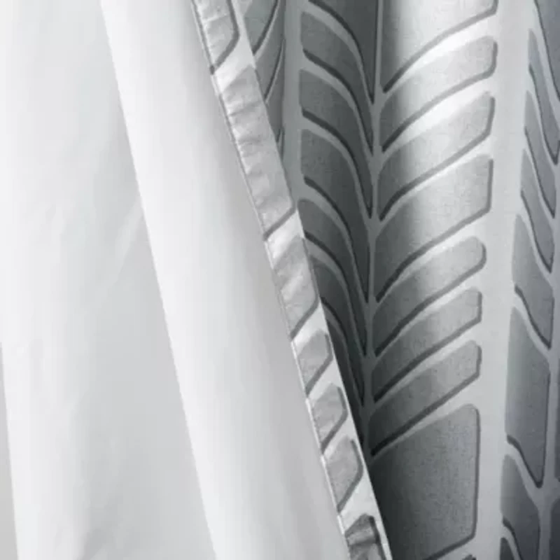 Intelligent Design Kennedy Geometric 50"W X 84"L Grommet Top 100% Blackout Single Curtain Panel