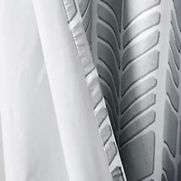 Intelligent Design Kennedy Geometric 50"W X 84"L Grommet Top 100% Blackout Single Curtain Panel