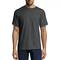 Hanes Mens Beefy-T Short Sleeve Pocket Tee