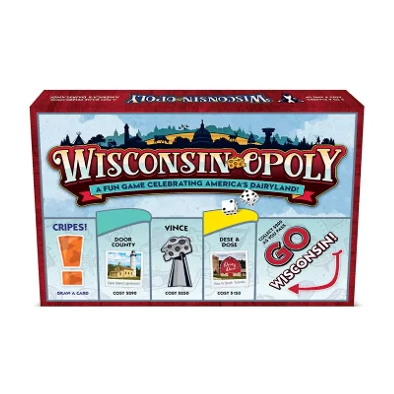Late For The Sky Wisconsin-Opoly : Classic Board Game Board Game