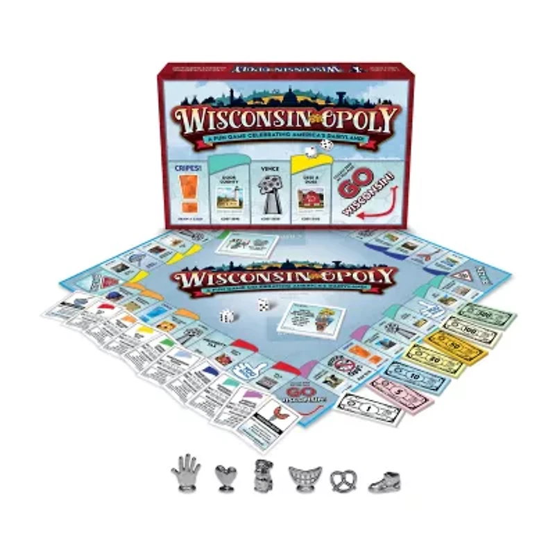 Late For The Sky Wisconsin-Opoly : Classic Board Game Board Game