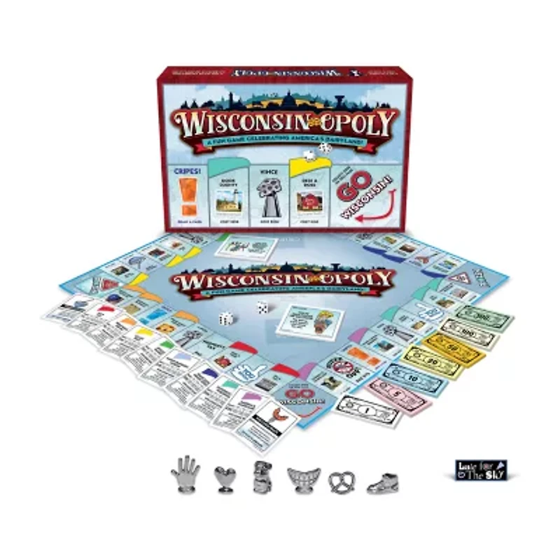Late For The Sky Wisconsin-Opoly : Classic Board Game Board Game