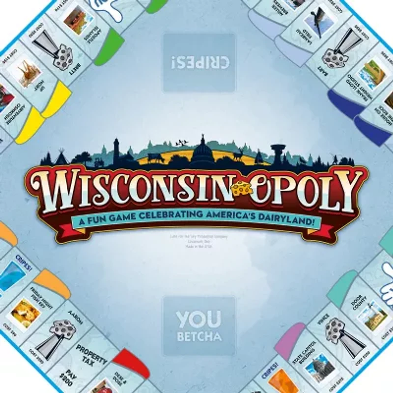 Late For The Sky Wisconsin-Opoly : Classic Board Game Board Game
