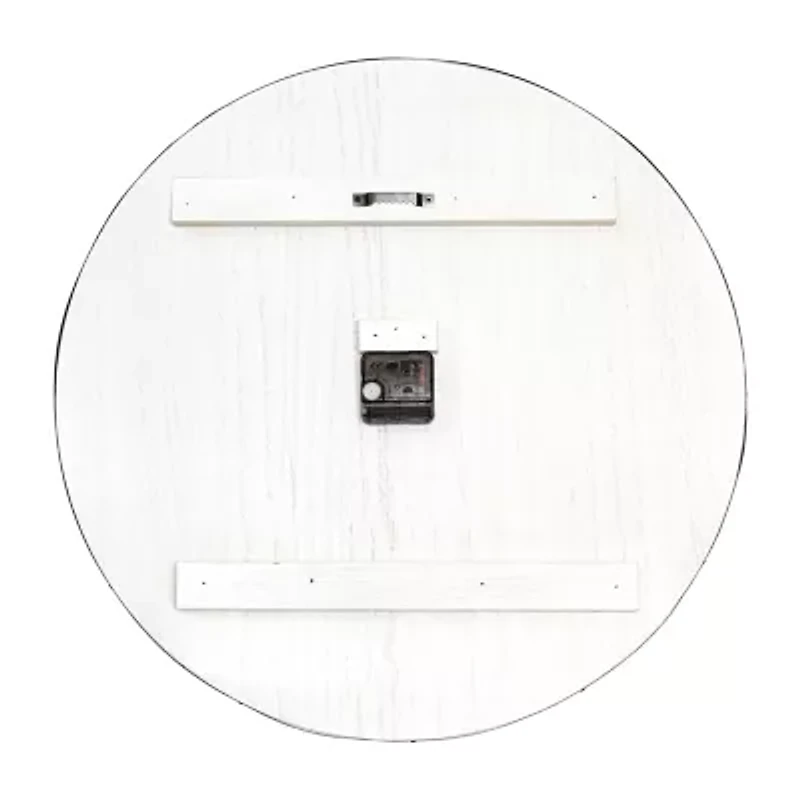 All the Rages Elegant Designs Handsome 21" Rustic Farmhouse Wood Wall Clock