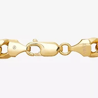 Made in Italy Mens 10K Gold 22 Inch Cuban Chain Necklace