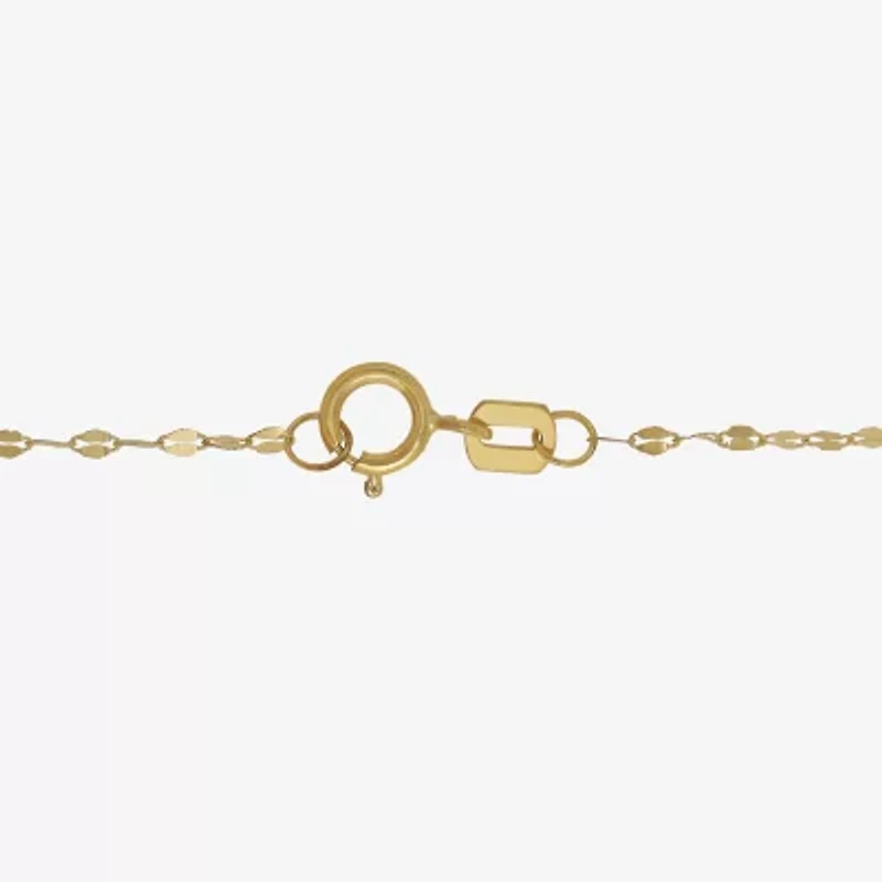 Gold Addiction Womens 14K Gold 17 Inch Link Necklace