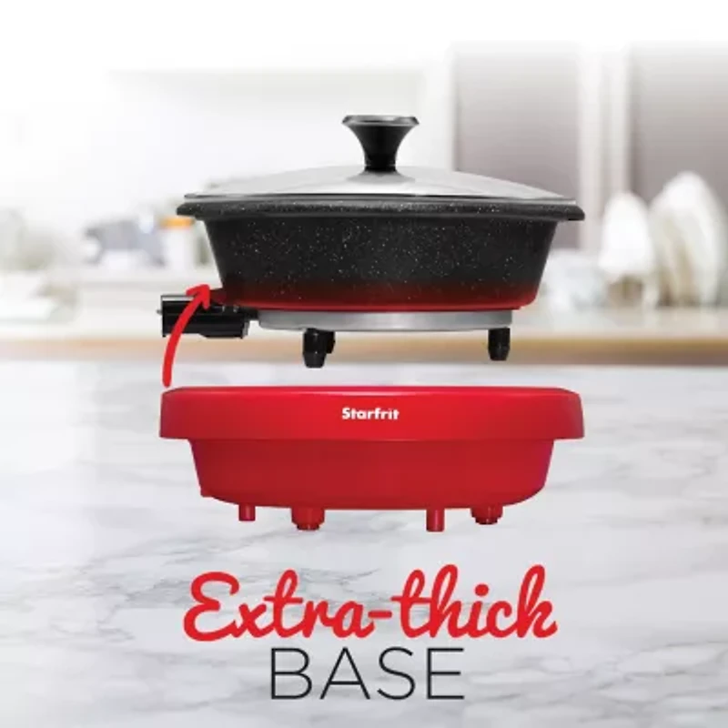 THE ROCK by Starfrit Dual-Sided 3.2-qt. Electric Hot Pot