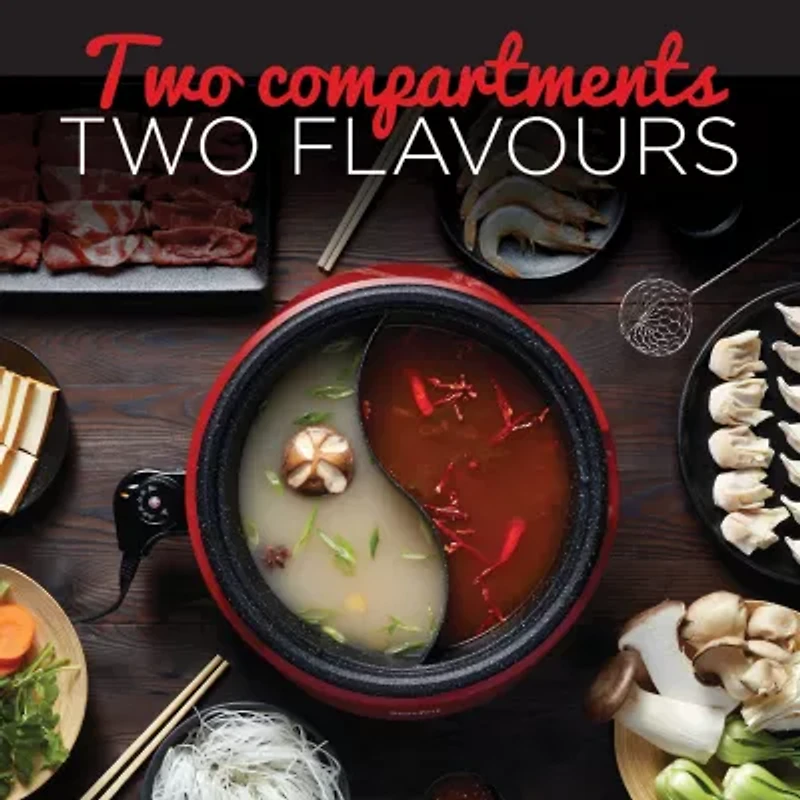 THE ROCK by Starfrit Dual-Sided 3.2-qt. Electric Hot Pot
