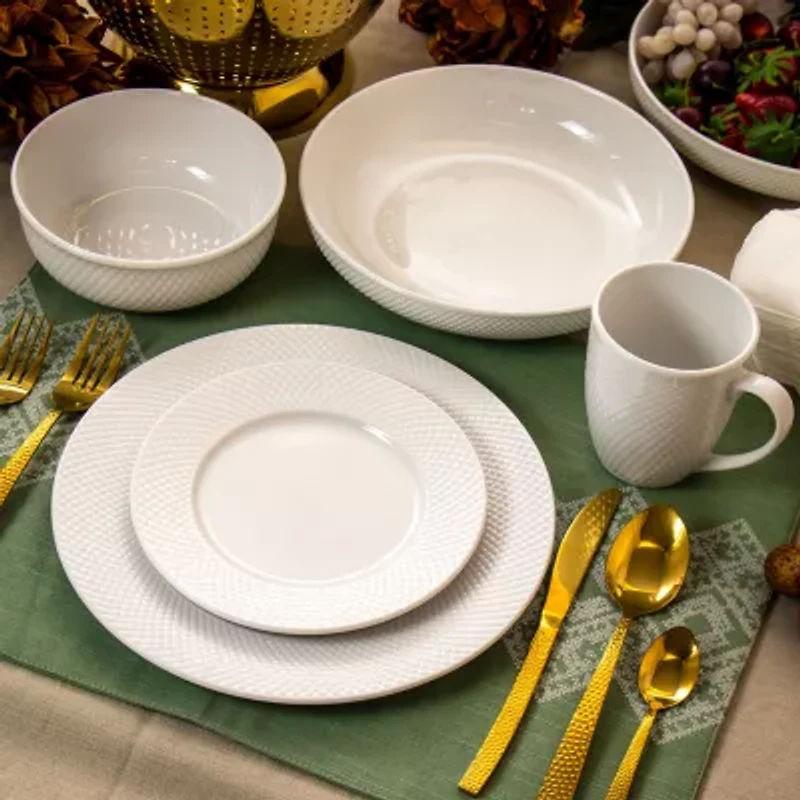 Elama Maisy 18-pc. Porcelain Dinnerware Set