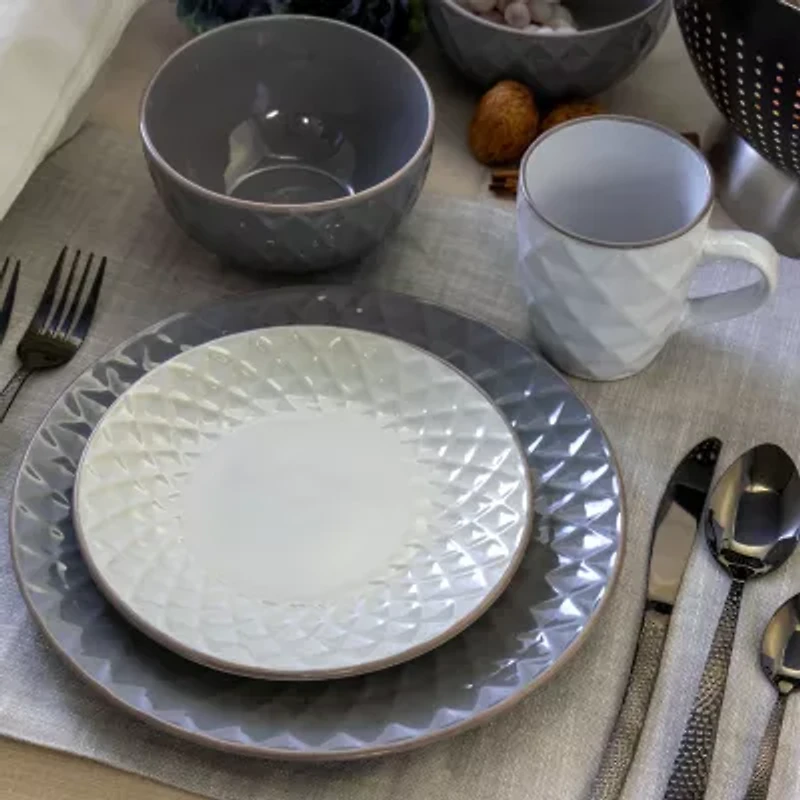 Elama Tahitian 16-pc. Stoneware Dinnerware Set