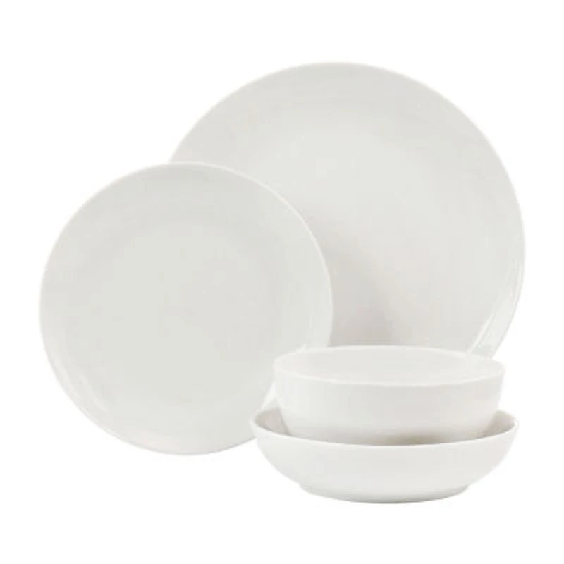 Elama Camellia 16-pc. Porcelain Dinnerware Set