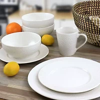 Elama Jasmine 16-pc. Porcelain Dinnerware Set
