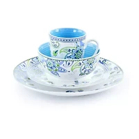 Elama Blue Fiesta 16-pc. Porcelain Dinnerware Set