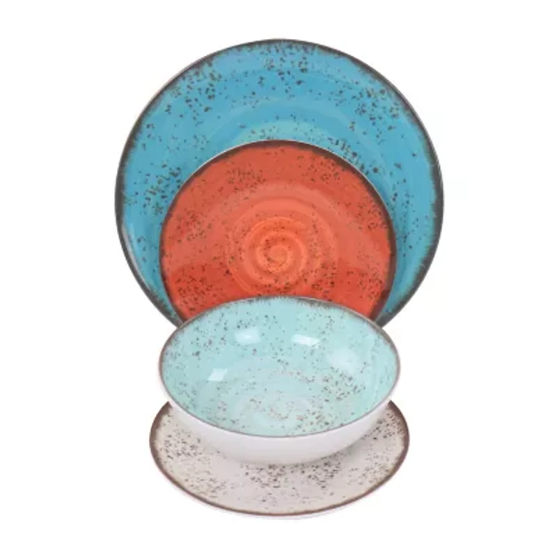 Elama Pryce 12-pc. Melamine Dinnerware Set