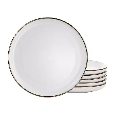 Elama Arthur 6-pc. Stoneware Dinner Plate Set