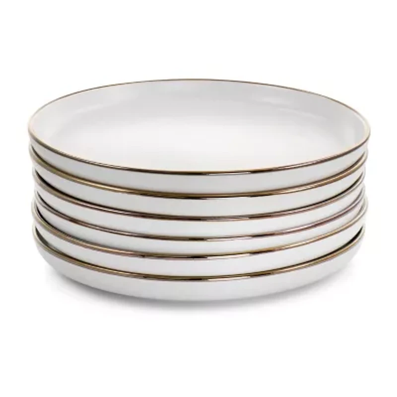 Elama Arthur 6-pc. Stoneware Dinner Plate Set