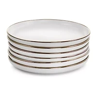 Elama Arthur 6-pc. Stoneware Dinner Plate Set