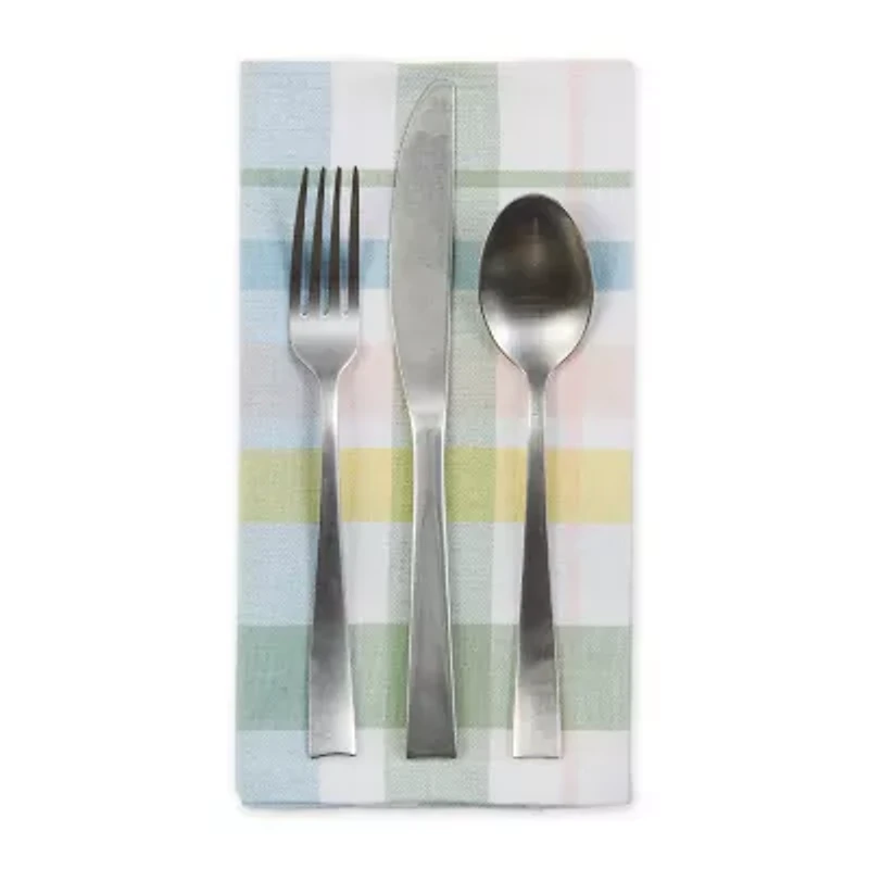 Design Imports Honey Gold Buffalo Check Tablecloth